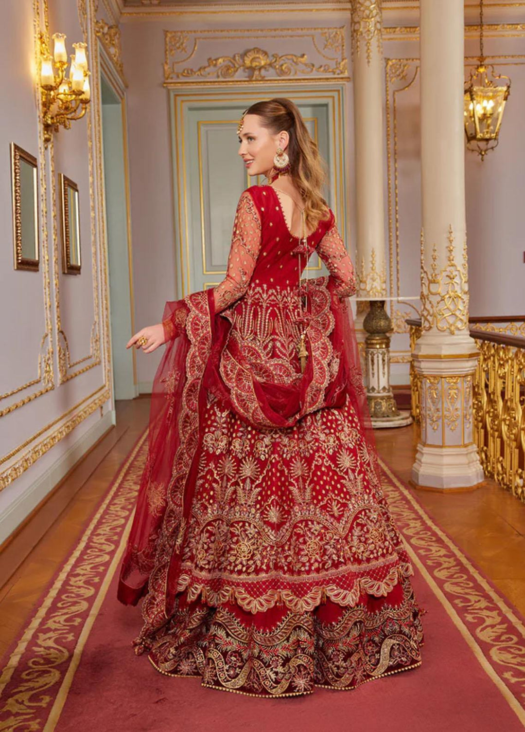 Shagun Imroz By Gisele Embroidered Net Suits Unstitched 3 Piece GL22SI Enara - Wedding Collection