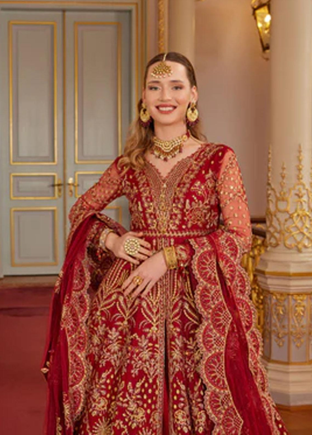 Shagun Imroz By Gisele Embroidered Net Suits Unstitched 3 Piece GL22SI Enara - Wedding Collection