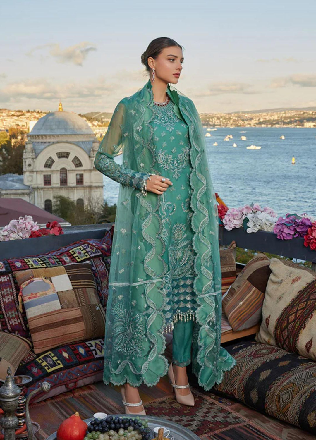 Shagun Imroz By Gisele Embroidered Chiffon Suits Unstitched 3 Piece GL22SI Falak - Wedding Collection