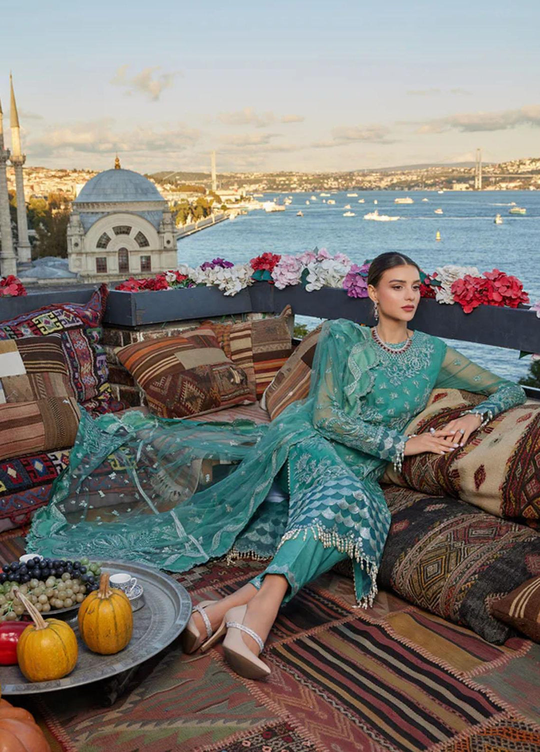 Shagun Imroz By Gisele Embroidered Chiffon Suits Unstitched 3 Piece GL22SI Falak - Wedding Collection