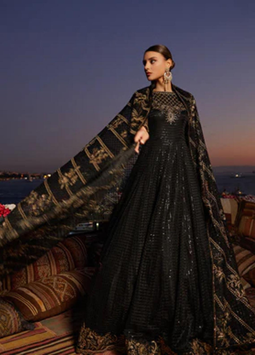 Shagun Imroz By Gisele Embroidered Net Suits Unstitched 3 Piece GL22SI Jawedan - Wedding Collection
