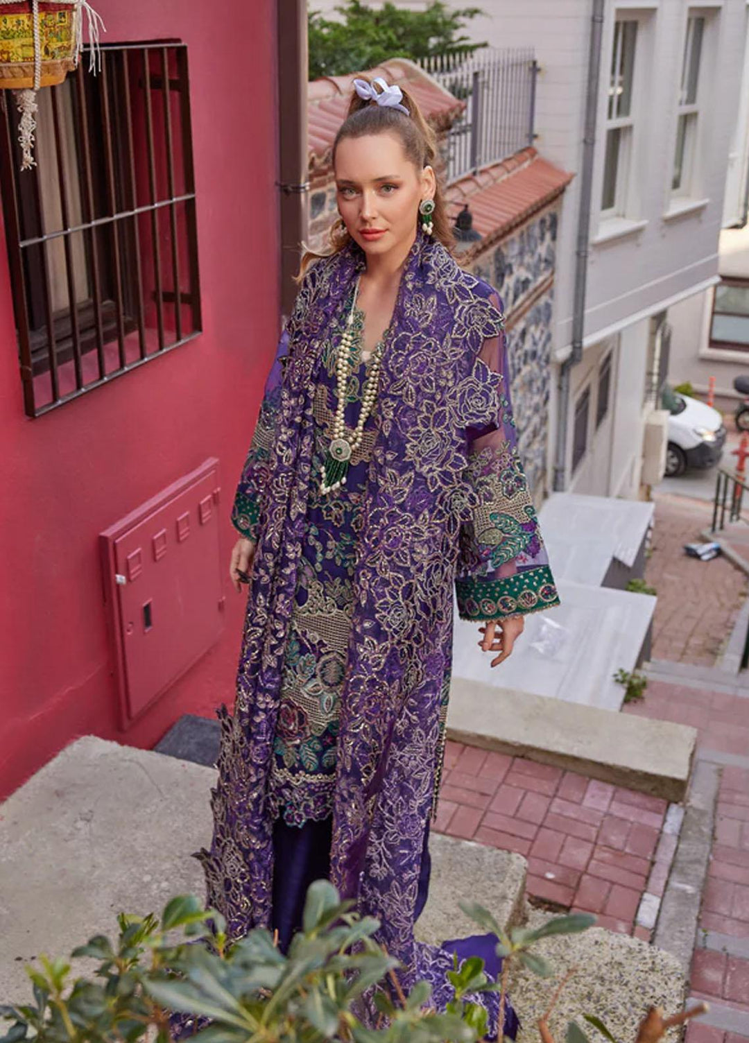 Shagun Imroz By Gisele Embroidered Organza Suits Unstitched 3 Piece GL22SI Sadaf - Wedding Collection