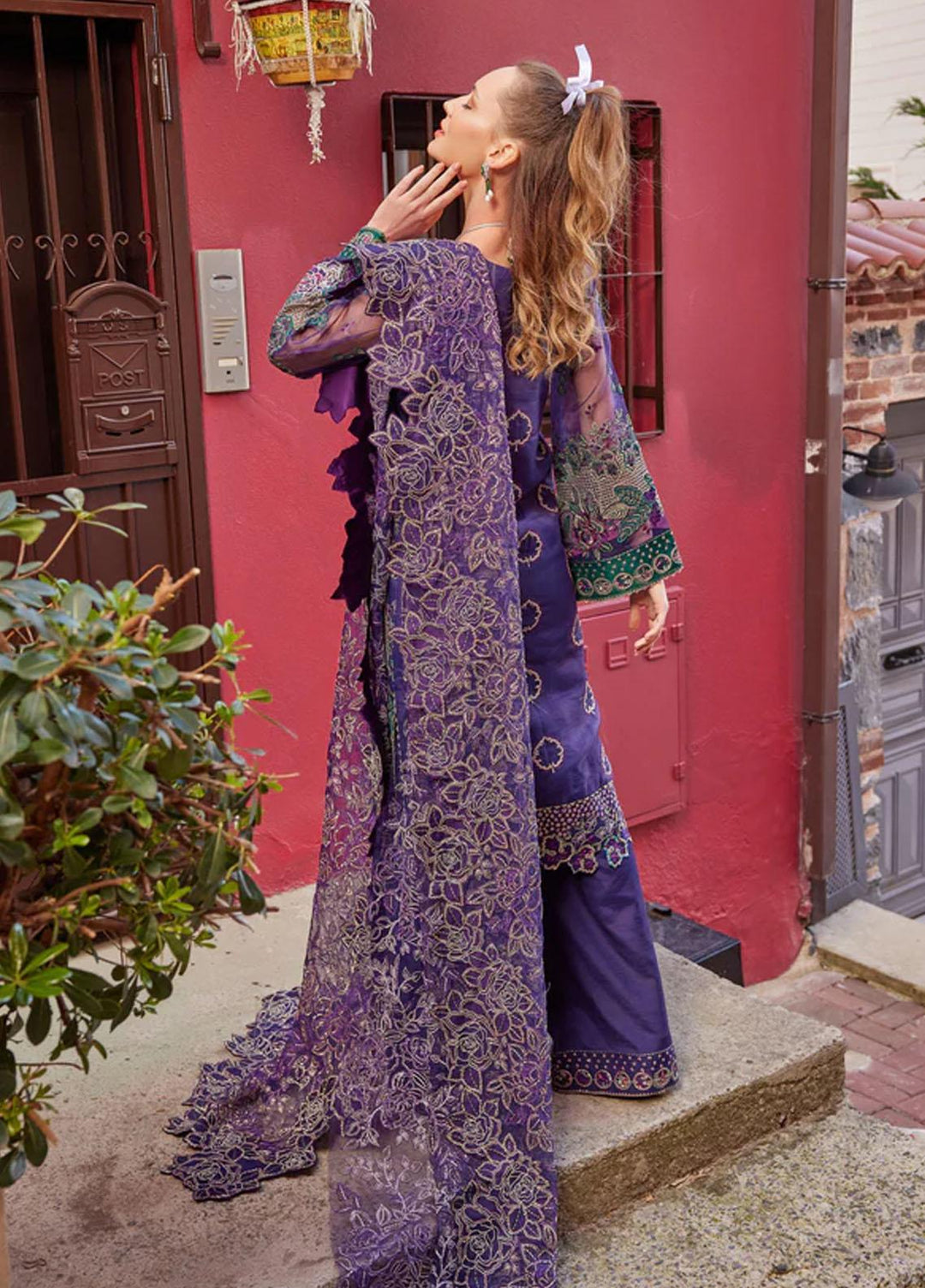 Shagun Imroz By Gisele Embroidered Organza Suits Unstitched 3 Piece GL22SI Sadaf - Wedding Collection