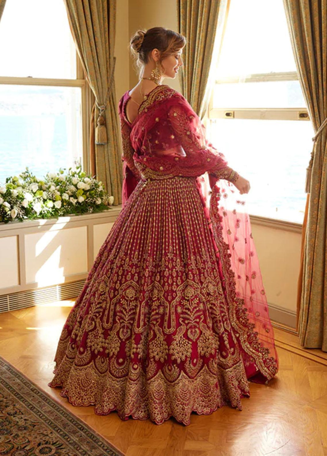 Shagun Imroz By Gisele Embroidered Net Suits Unstitched 3 Piece GL22SI Tabeer - Wedding Collection