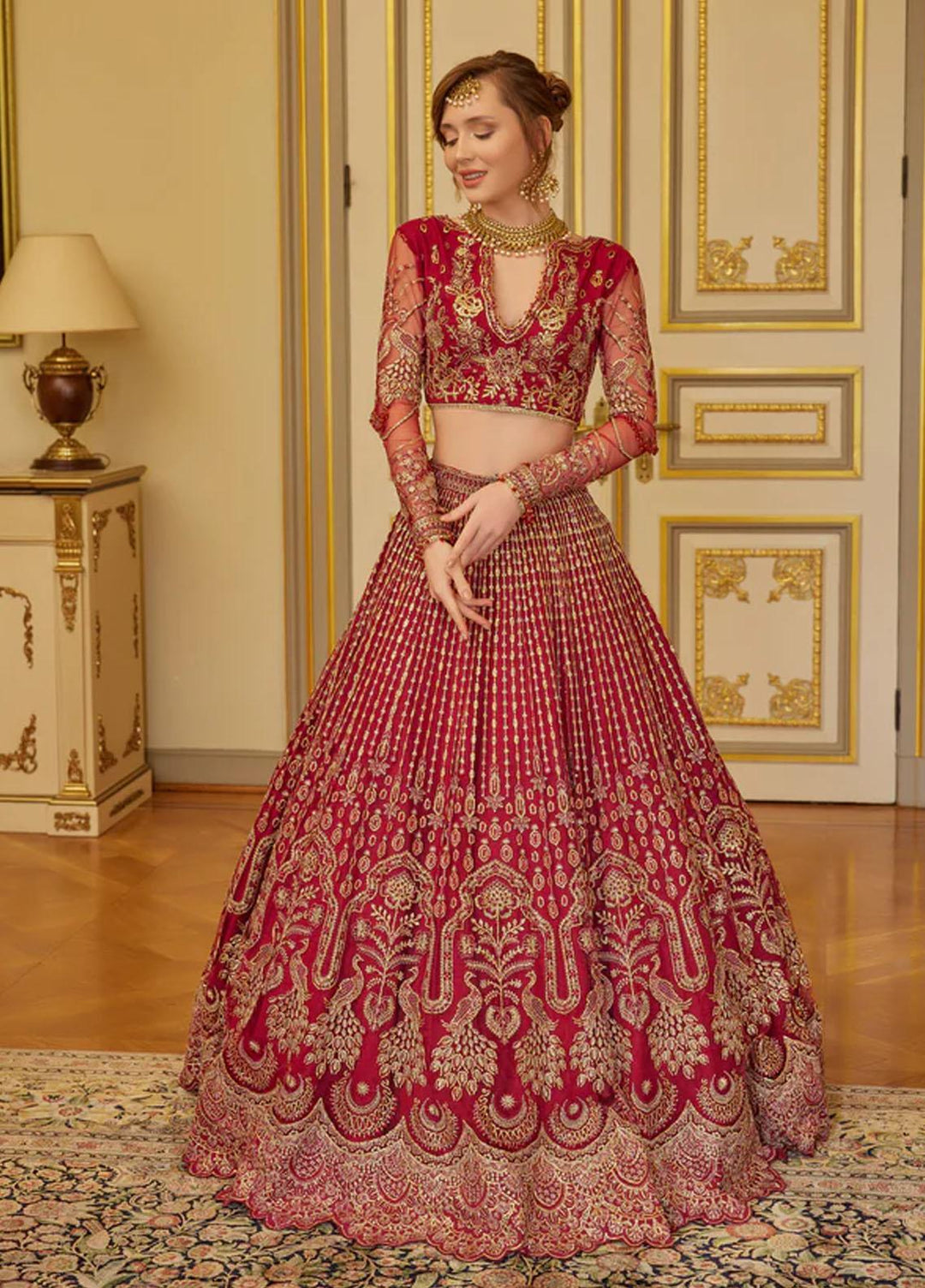 Shagun Imroz By Gisele Embroidered Net Suits Unstitched 3 Piece GL22SI Tabeer - Wedding Collection