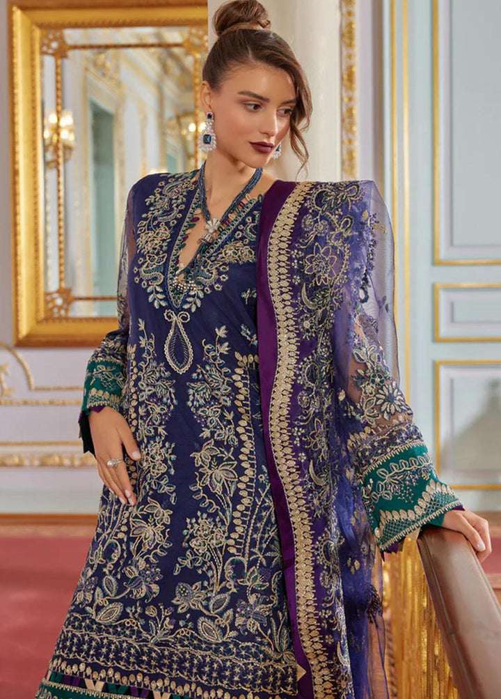 Shagun Imroz By Gisele Embroidered Net Suits Unstitched 3 Piece GL22SI Tarz - Wedding Collection