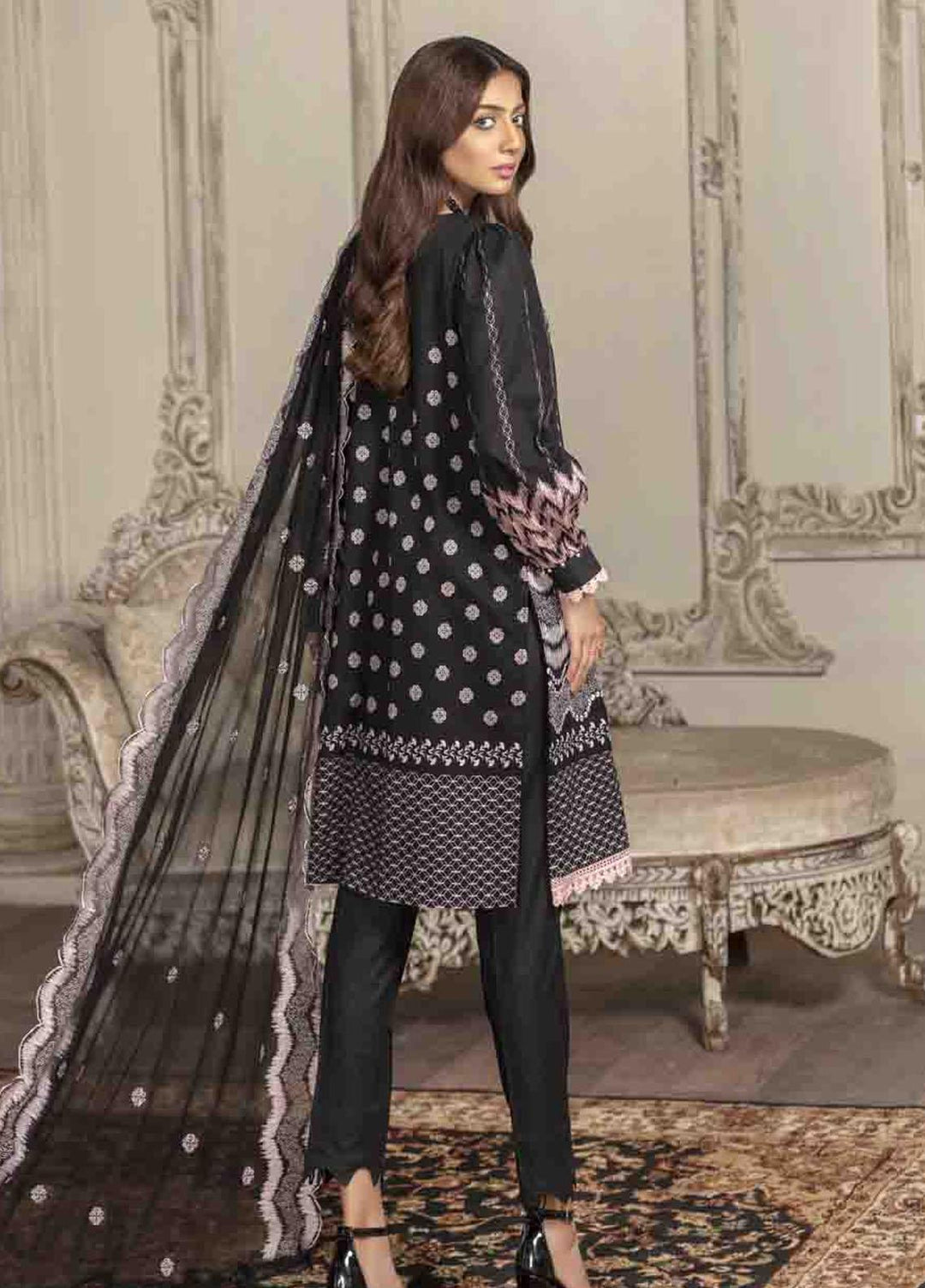 Shahana by Zara Ali Embroidered Lawn Suits Unstitched 3 Piece ZRA21SH SA-02 - Summer Collection