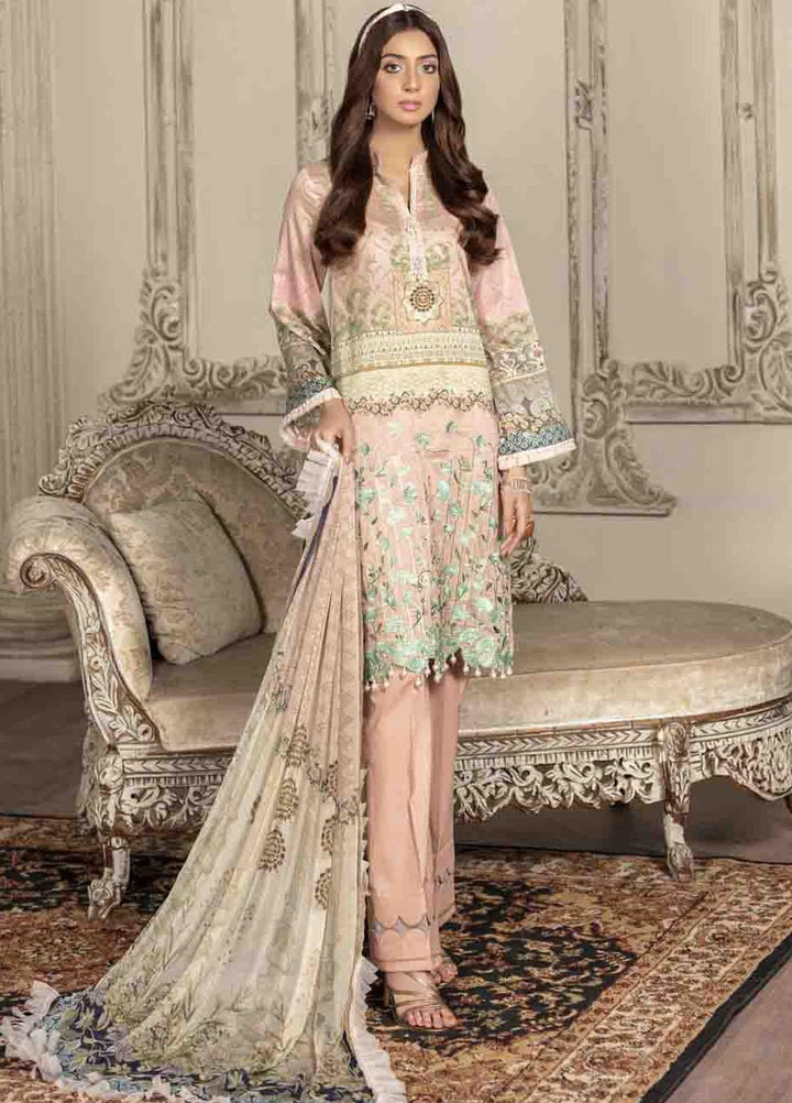 Shahana by Zara Ali Embroidered Lawn Suits Unstitched 3 Piece ZRA21SH SA-03 - Summer Collection