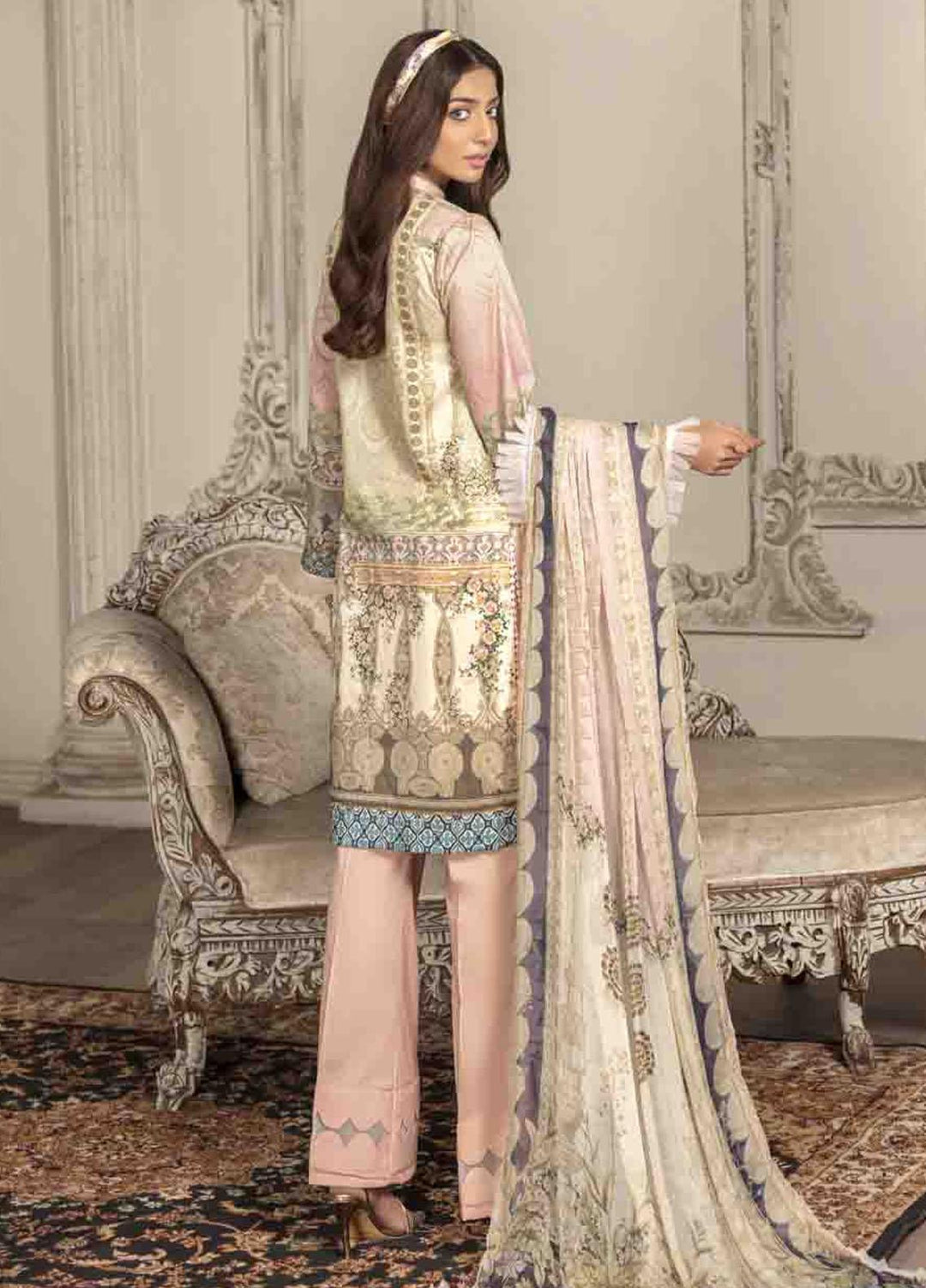 Shahana by Zara Ali Embroidered Lawn Suits Unstitched 3 Piece ZRA21SH SA-03 - Summer Collection