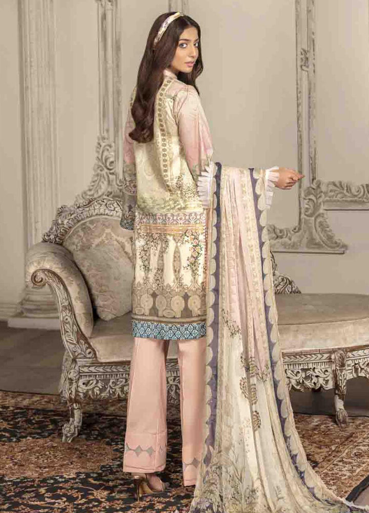 Shahana by Zara Ali Embroidered Lawn Suits Unstitched 3 Piece ZRA21SH SA-03 - Summer Collection