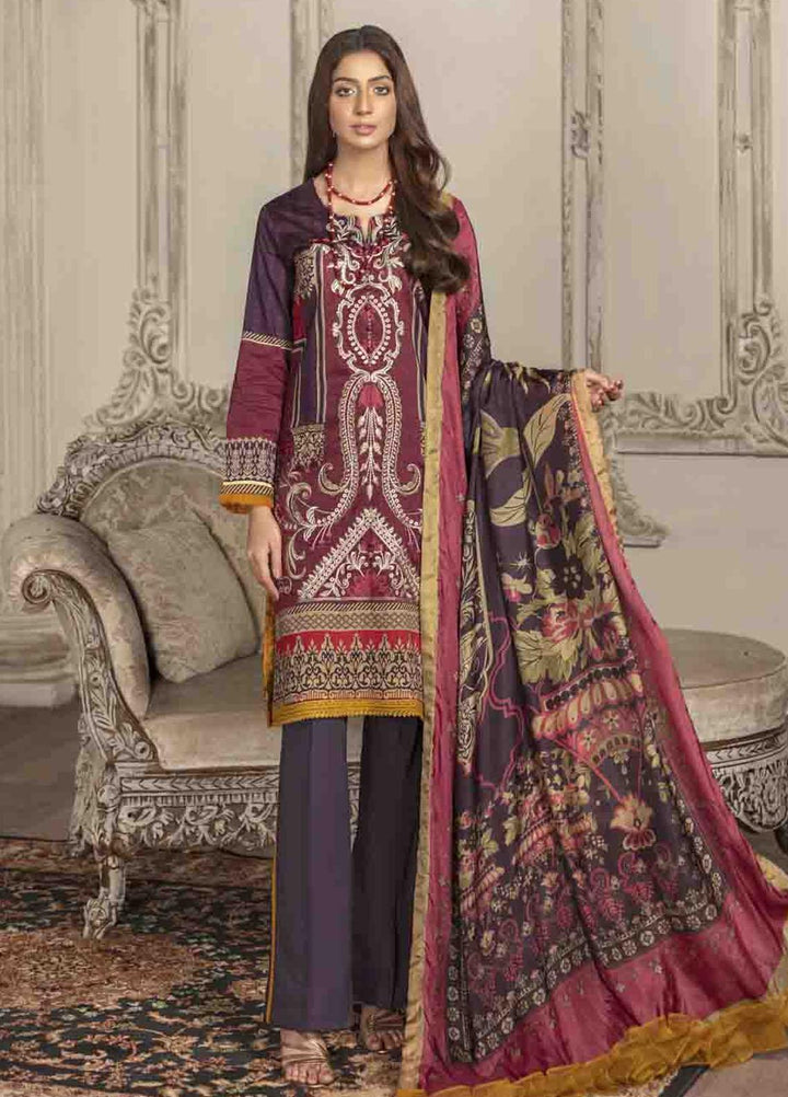 Shahana by Zara Ali Embroidered Lawn Suits Unstitched 3 Piece ZRA21SH SA-04 - Summer Collection