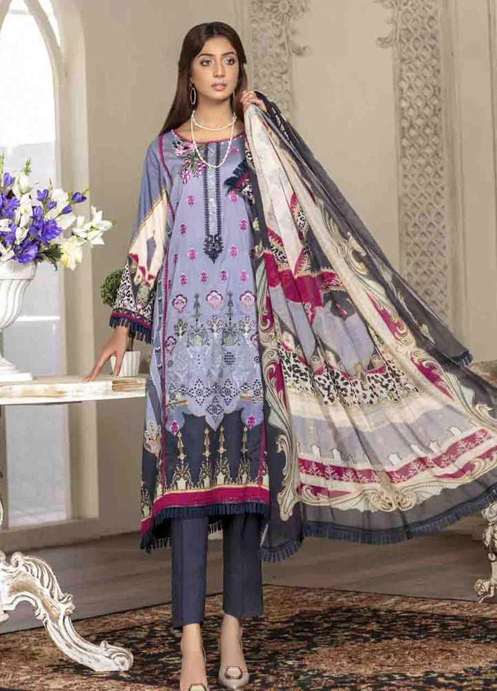 Shahana by Zara Ali Embroidered Lawn Suits Unstitched 3 Piece ZRA21SH SA-05 - Summer Collection