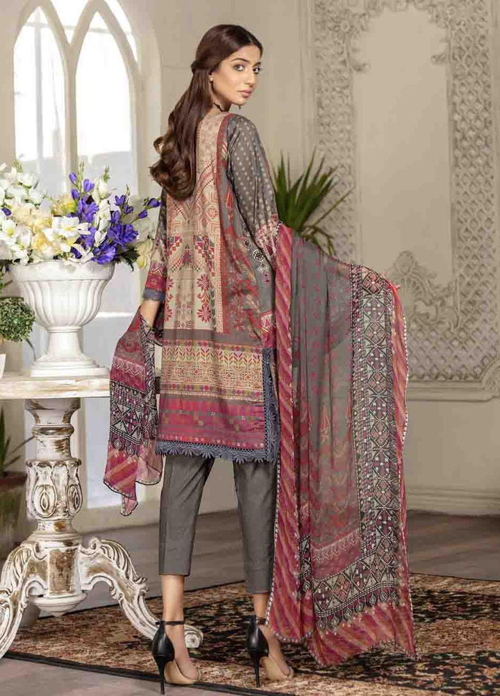 Shahana by Zara Ali Embroidered Lawn Suits Unstitched 3 Piece ZRA21SH SA-06 - Summer Collection