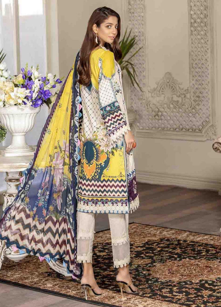 Shahana by Zara Ali Embroidered Lawn Suits Unstitched 3 Piece ZRA21SH SA-08 - Summer Collection
