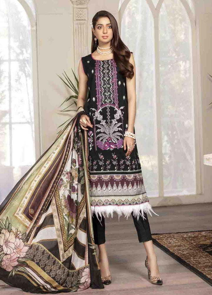 Shahana by Zara Ali Embroidered Lawn Suits Unstitched 3 Piece ZRA21SH SA-10 - Summer Collection