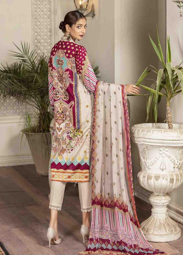 Shahana by Zara Ali Embroidered Lawn Suits Unstitched 3 Piece ZRA21SH SA-13 - Summer Collection