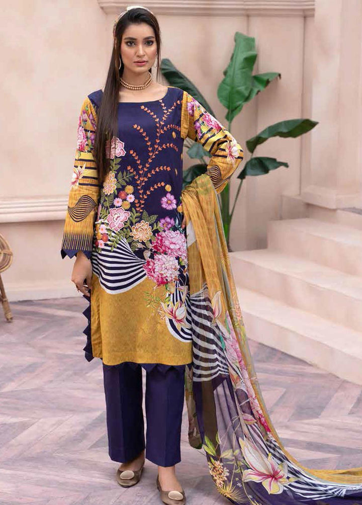 Shahana By Zara Ali Embroidered Lawn Suits Unstitched 3 Piece ZRA22SS S-03 - Spring / Summer Collection