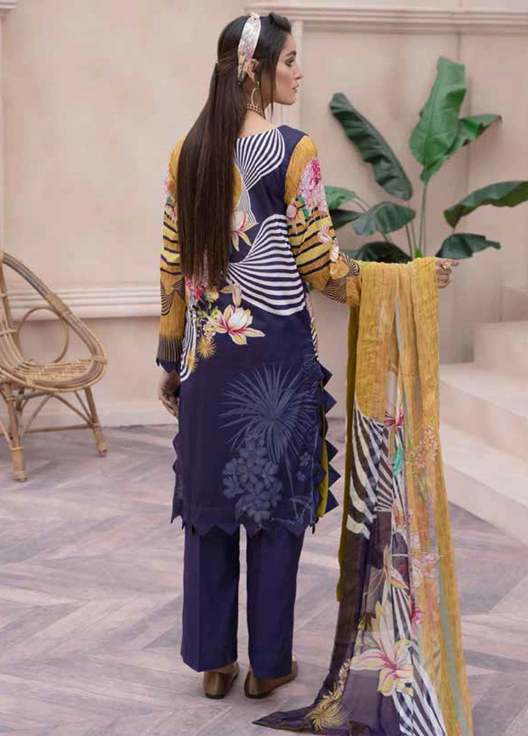 Shahana By Zara Ali Embroidered Lawn Suits Unstitched 3 Piece ZRA22SS S-03 - Spring / Summer Collection