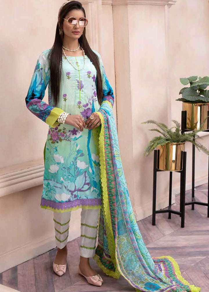 Shahana By Zara Ali Embroidered Lawn Suits Unstitched 3 Piece ZRA22SS S-05 - Spring / Summer Collection