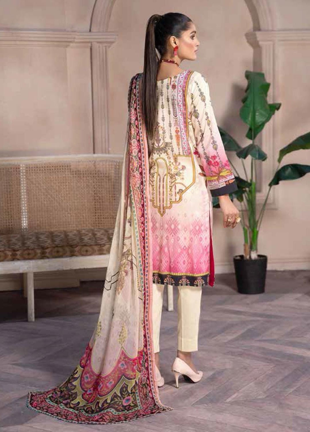 Shahana By Zara Ali Embroidered Lawn Suits Unstitched 3 Piece ZRA22SS S-07 - Spring / Summer Collection