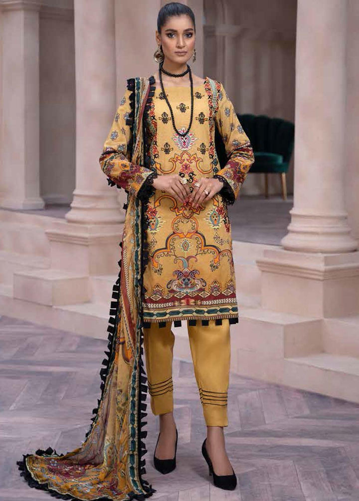 Shahana By Zara Ali Embroidered Lawn Suits Unstitched 3 Piece ZRA22SS S-08 - Spring / Summer Collection