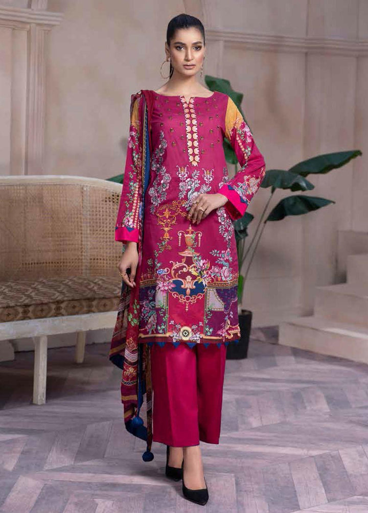 Shahana By Zara Ali Embroidered Lawn Suits Unstitched 3 Piece ZRA22SS S-09 - Spring / Summer Collection