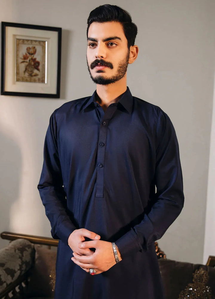 Shahjahan Fancy Men Kurta Pajama - 2PC-BLKS