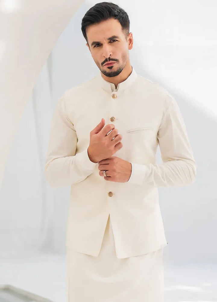 Shahjahan Fancy Men Kurta Pajama with Waistcoat - Boski