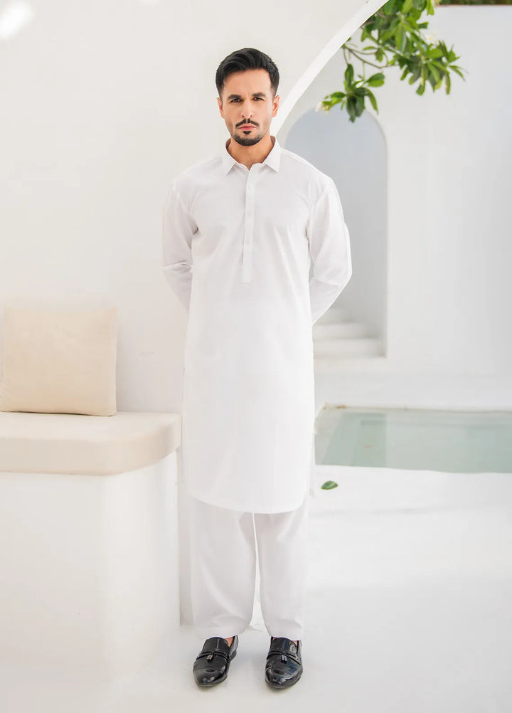 Shahjahan Wash n Wear Fancy Men Kurta Pajama - Off White