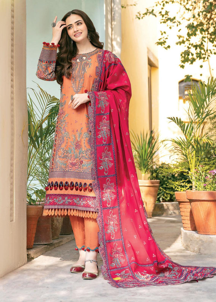 Shahkaar By Jazmin Embroidered Lawn Suits Unstitched 3 Piece JZ22S D8 Gulistaan - Spring / Summer Collection