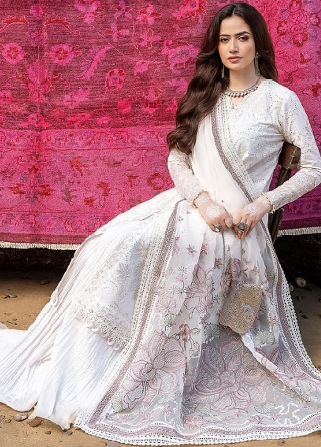 Shahkaar by Jazmin Embroidered Lawn Suits Unstitched 3 Piece JZ23SS 01 Heer - Spring/Summer Collection