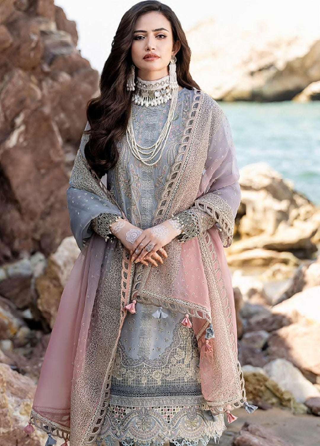 Shahkaar by Jazmin Embroidered Lawn Suits Unstitched 3 Piece JZ23SS 02 Shehwar - Spring/Summer Collection