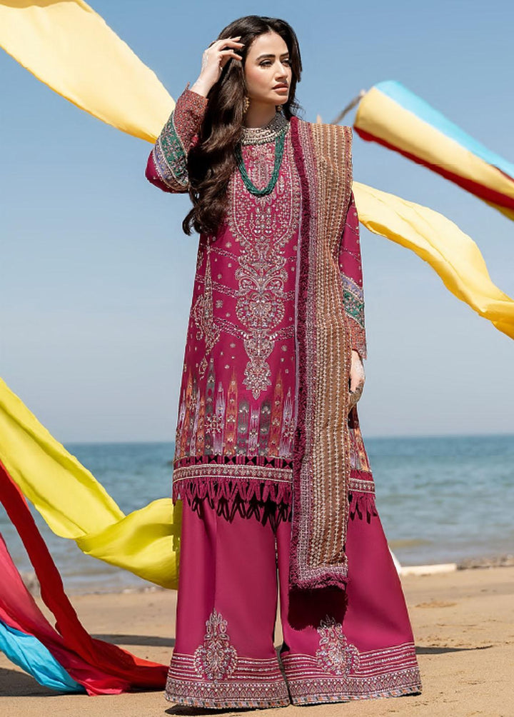 Shahkaar by Jazmin Embroidered Lawn Suits Unstitched 3 Piece JZ23SS 06 Gulposh - Spring/Summer Collection