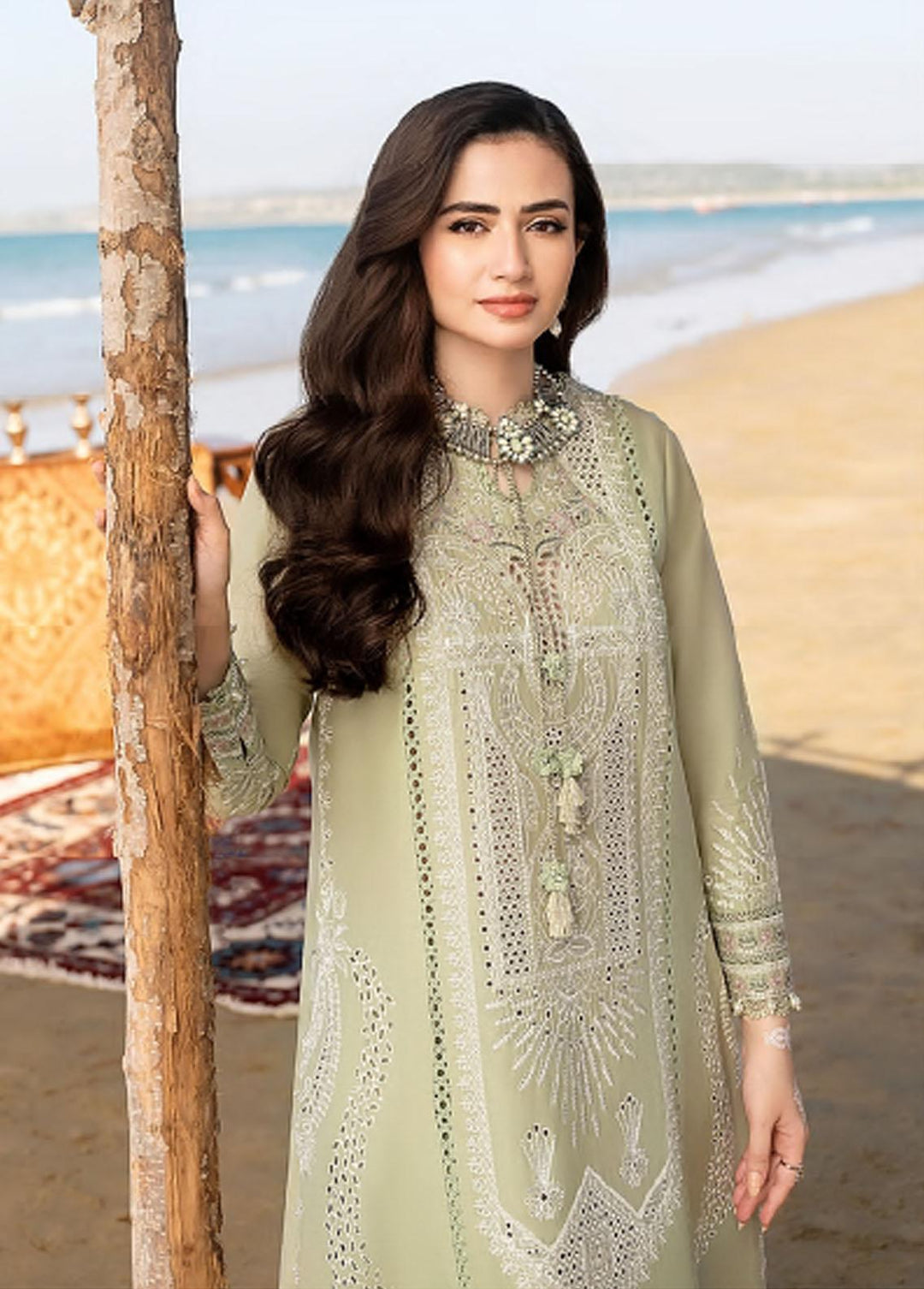 Shahkaar by Jazmin Embroidered Lawn Suits Unstitched 3 Piece JZ23SS 08 Taban - Spring/Summer Collection