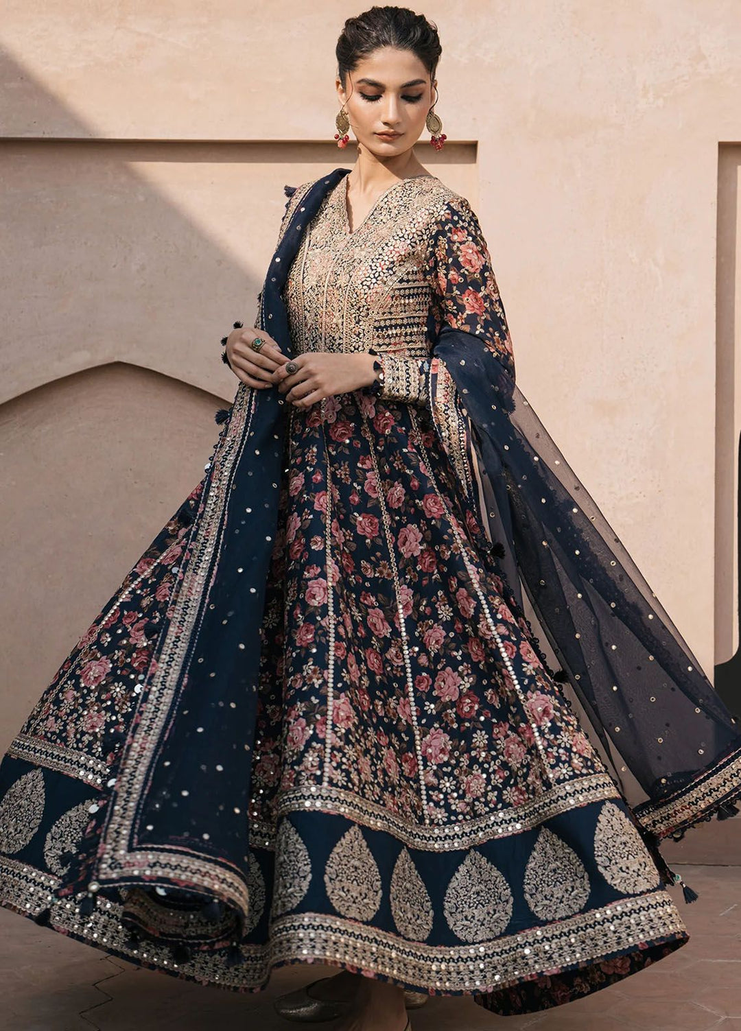 Shahkaar by Jazmin Embroidered Lawn Suits Unstitched 3 Piece JZ24SK D-01 - Festive Collection