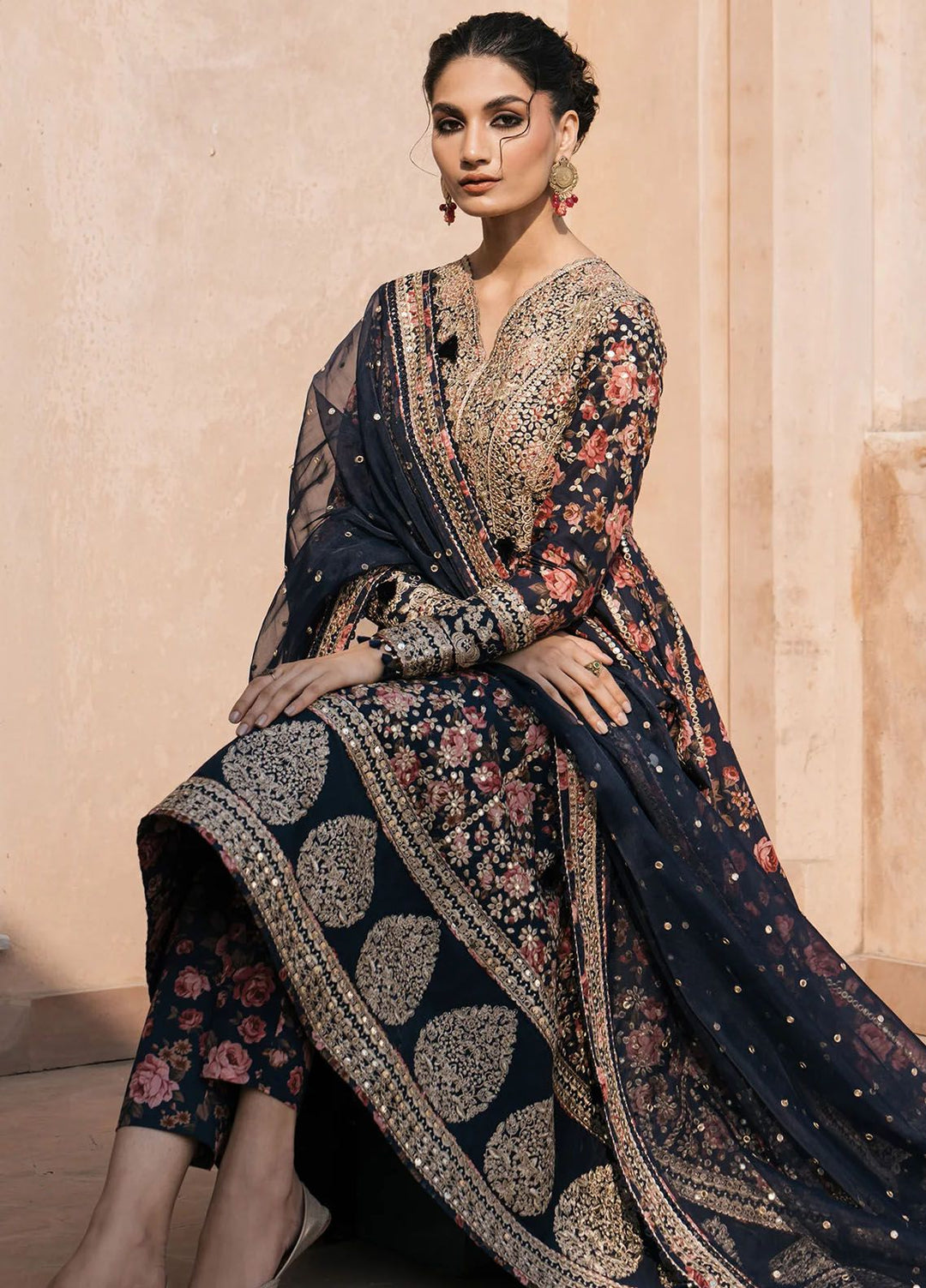 Shahkaar by Jazmin Embroidered Lawn Suits Unstitched 3 Piece JZ24SK D-01 - Festive Collection