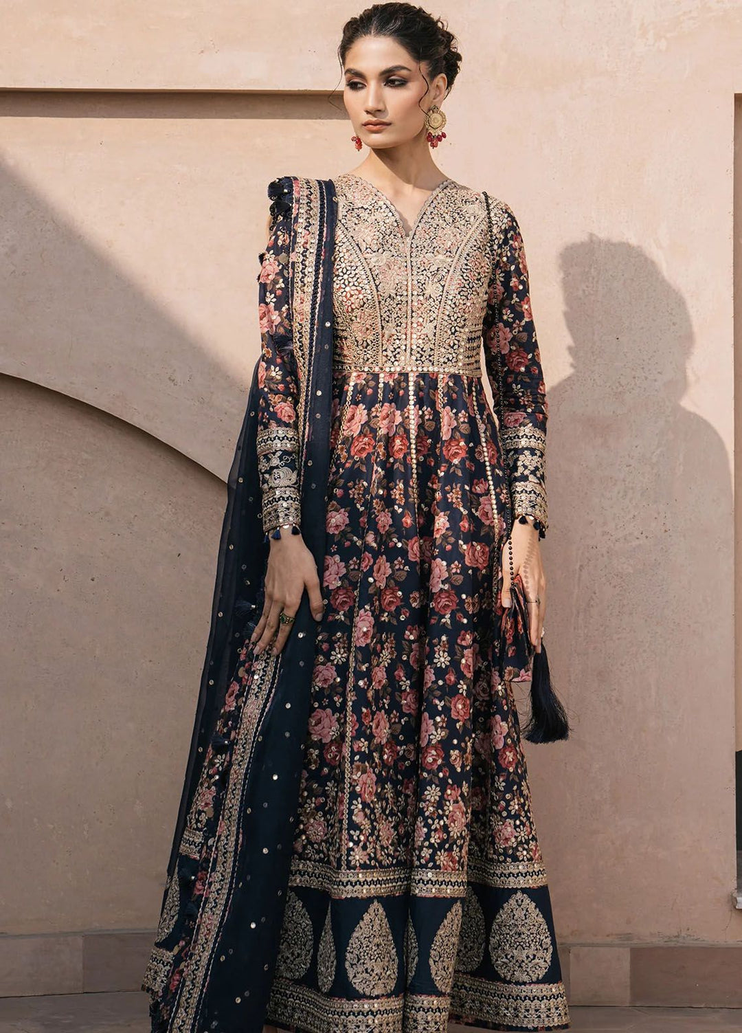 Shahkaar by Jazmin Embroidered Lawn Suits Unstitched 3 Piece JZ24SK D-01 - Festive Collection