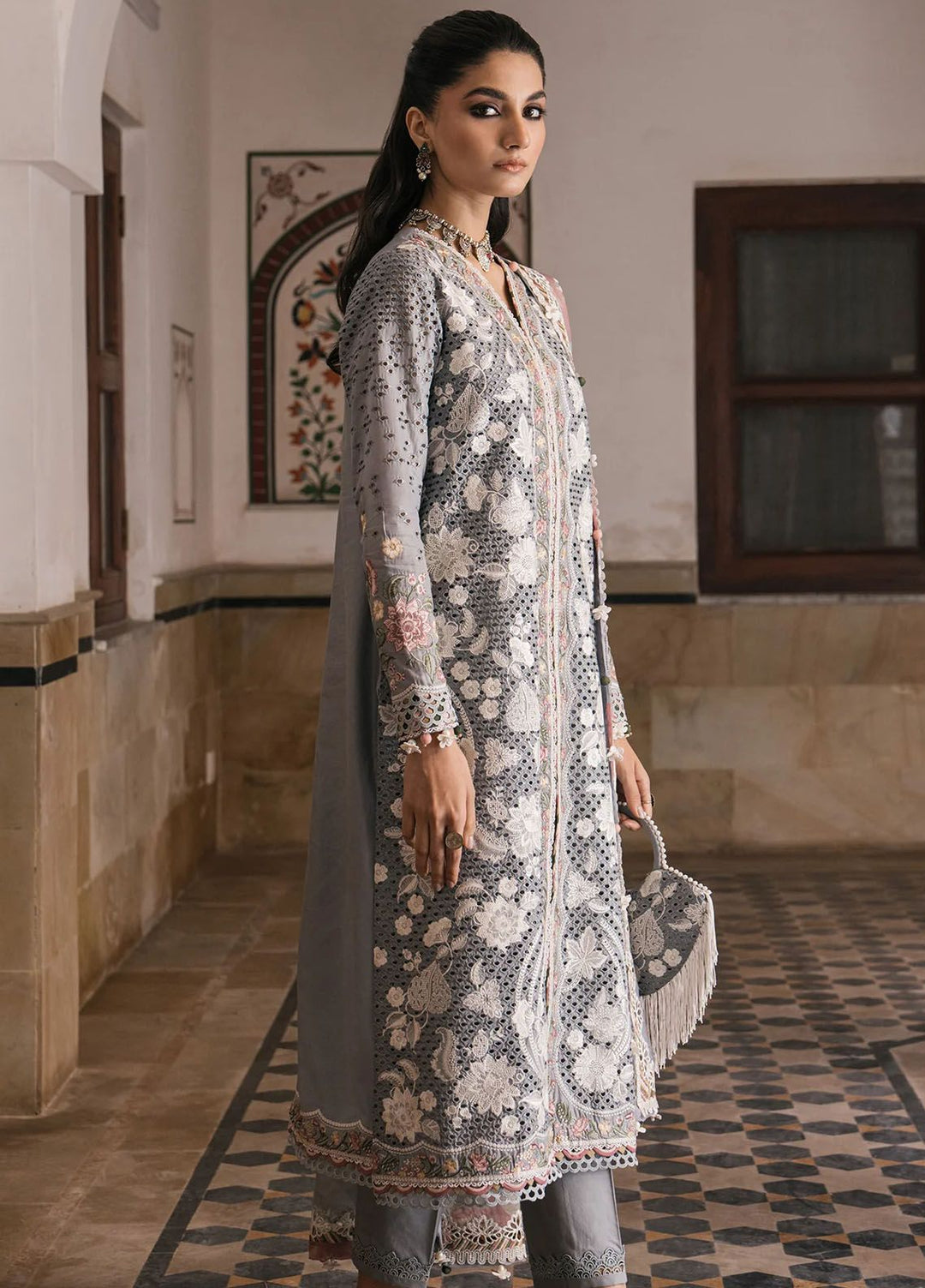 Shahkaar by Jazmin Embroidered Lawn Suits Unstitched 3 Piece JZ24SK D-03 - Festive Collection