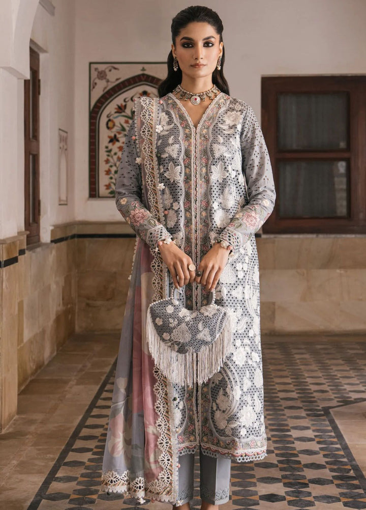 Shahkaar by Jazmin Embroidered Lawn Suits Unstitched 3 Piece JZ24SK D-03 - Festive Collection