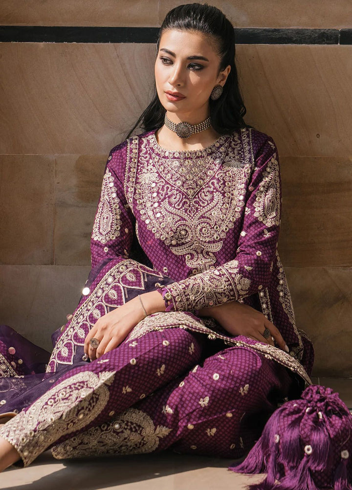 Shahkaar by Jazmin Embroidered Lawn Suits Unstitched 3 Piece JZ24SK D-06 - Festive Collection