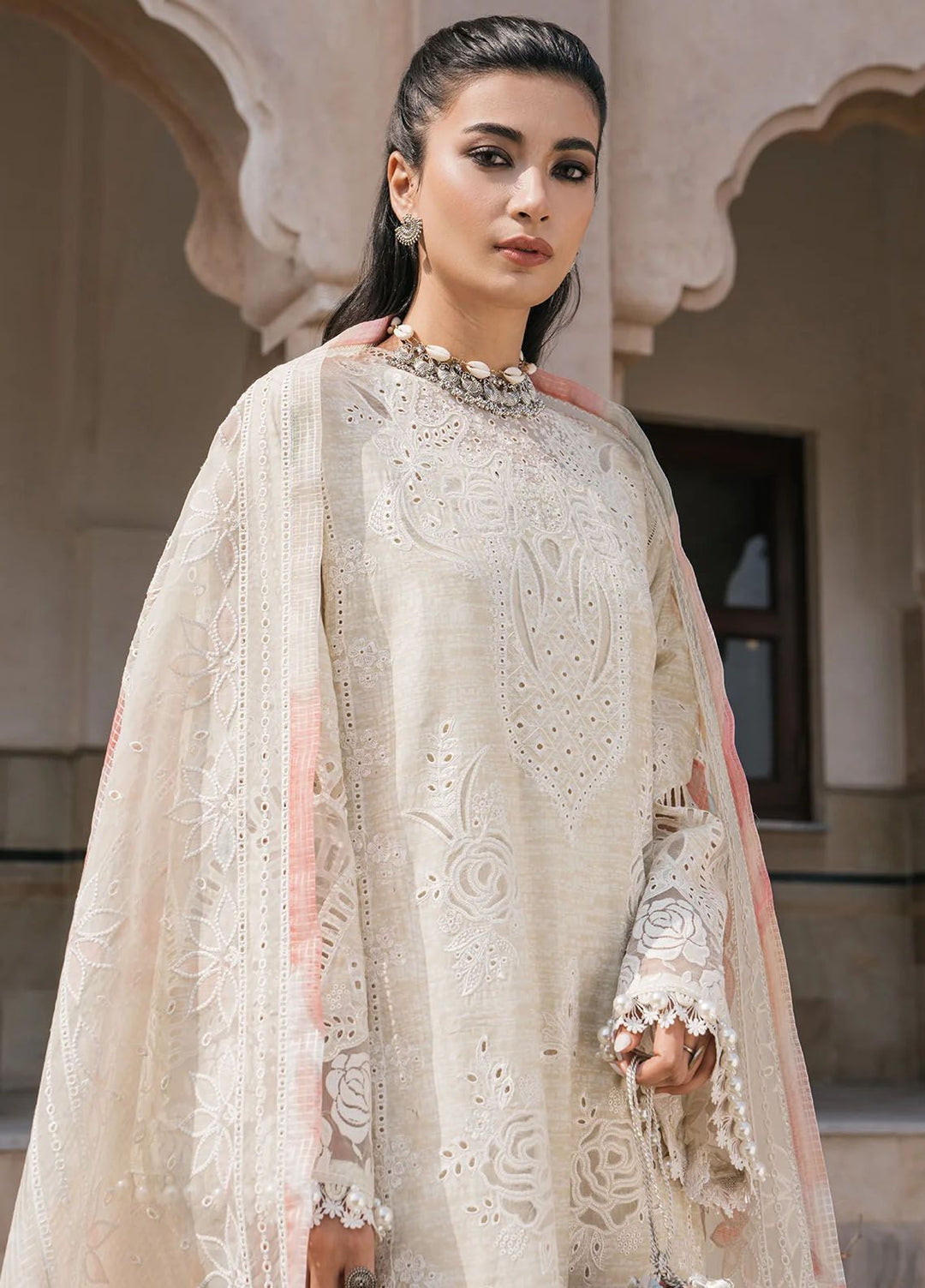 Shahkaar by Jazmin Embroidered Lawn Suits Unstitched 3 Piece JZ24SK D-07 - Festive Collection