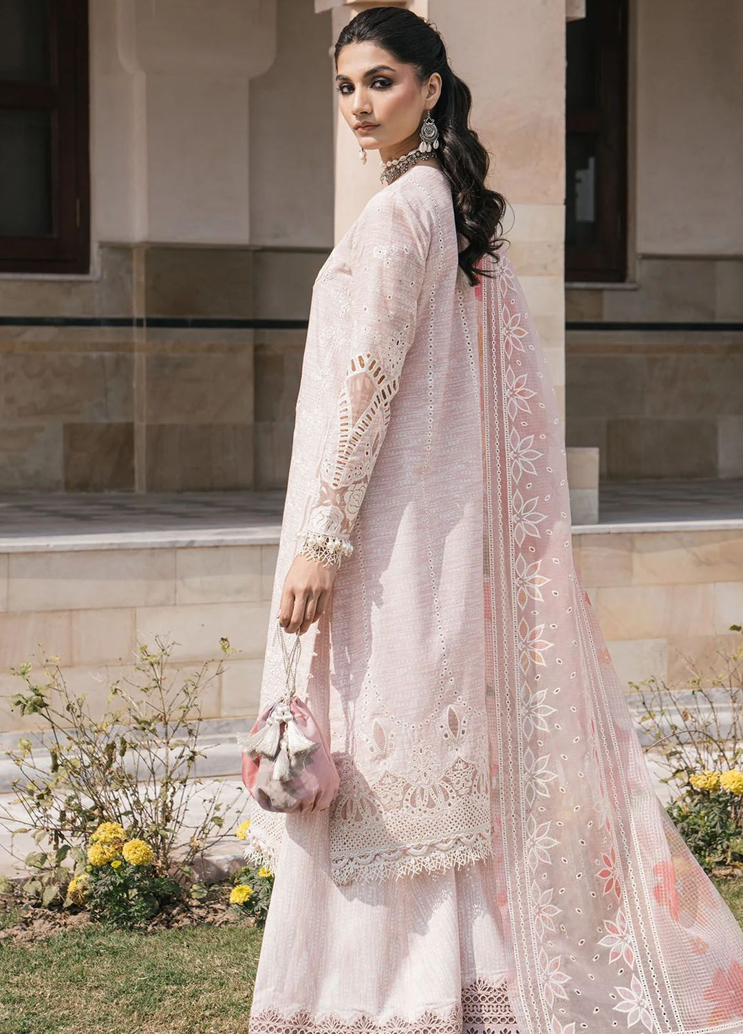 Shahkaar by Jazmin Embroidered Lawn Suits Unstitched 3 Piece JZ24SK D-08 - Festive Collection