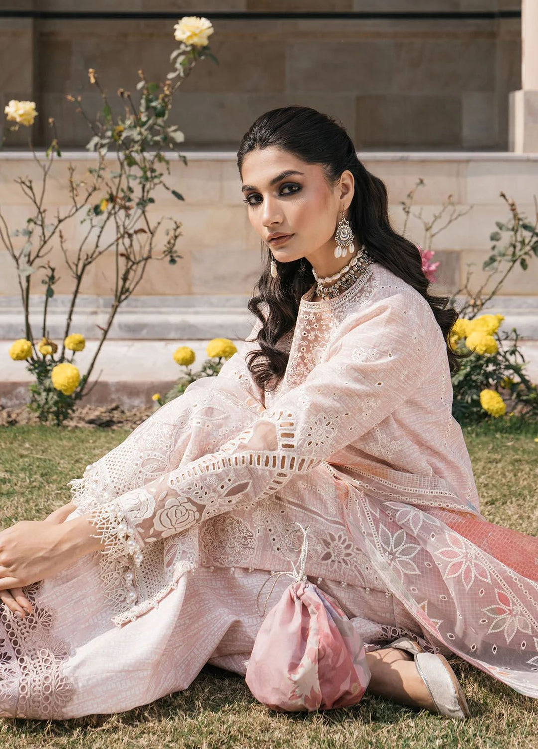 Shahkaar by Jazmin Embroidered Lawn Suits Unstitched 3 Piece JZ24SK D-08 - Festive Collection