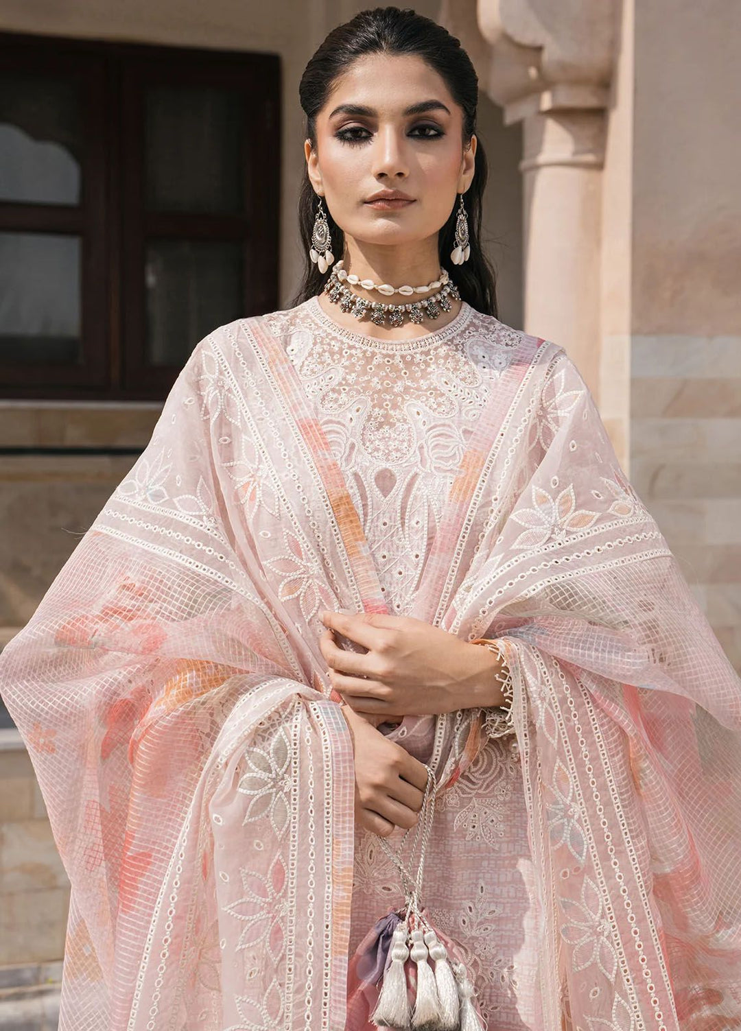 Shahkaar by Jazmin Embroidered Lawn Suits Unstitched 3 Piece JZ24SK D-08 - Festive Collection