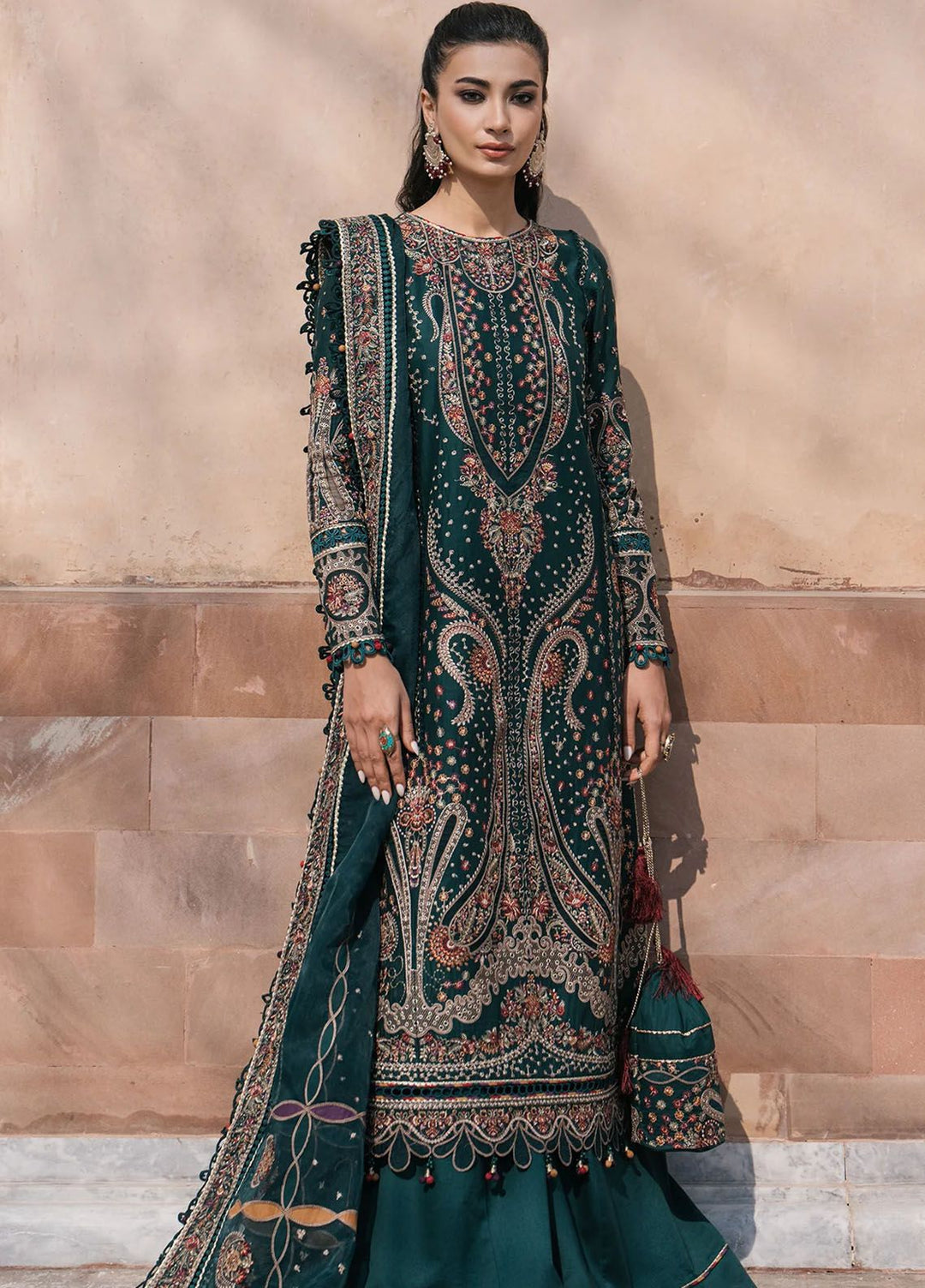 Shahkaar by Jazmin Embroidered Lawn Suits Unstitched 3 Piece JZ24SK D-10 - Festive Collection