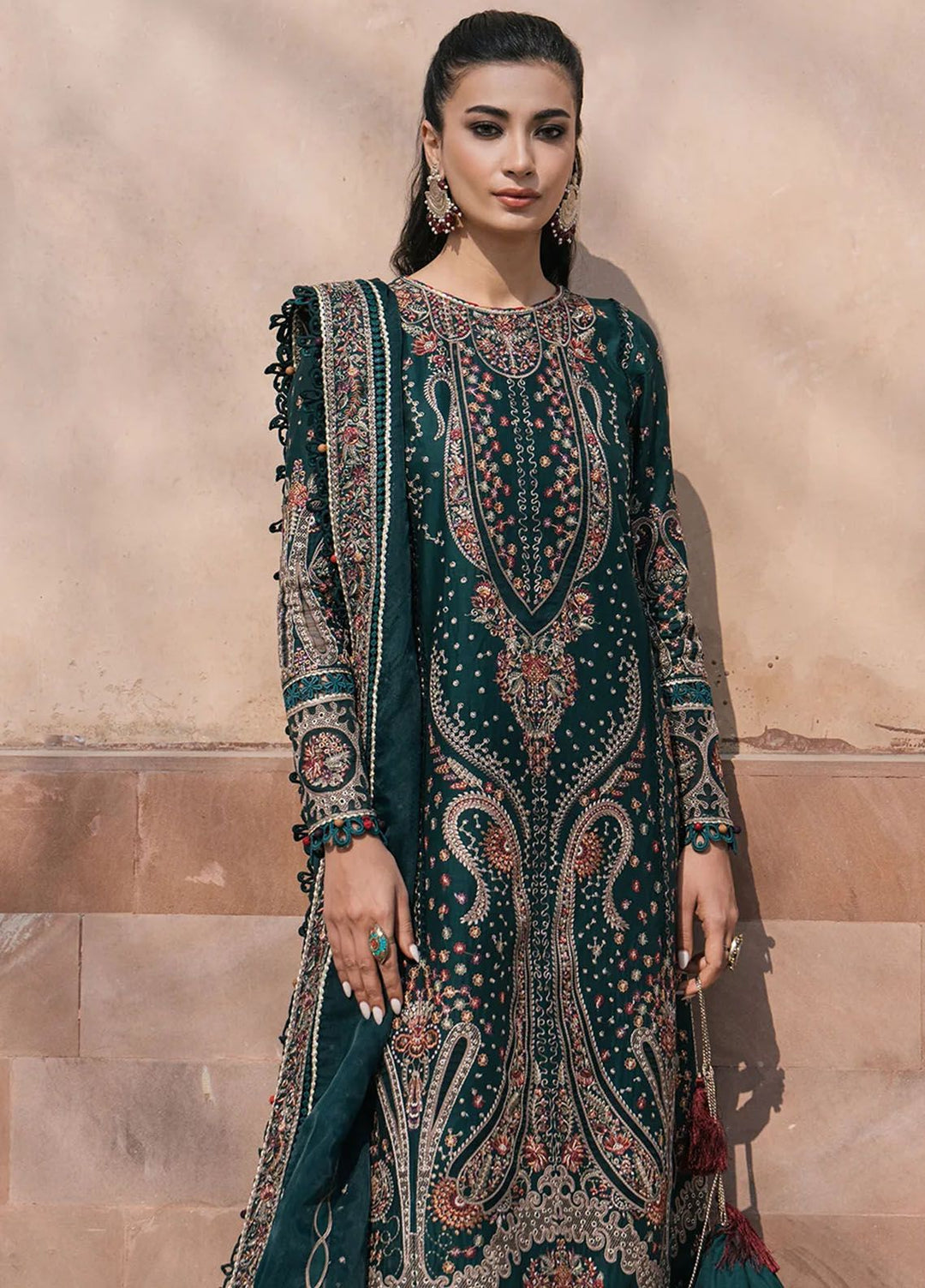 Shahkaar by Jazmin Embroidered Lawn Suits Unstitched 3 Piece JZ24SK D-10 - Festive Collection