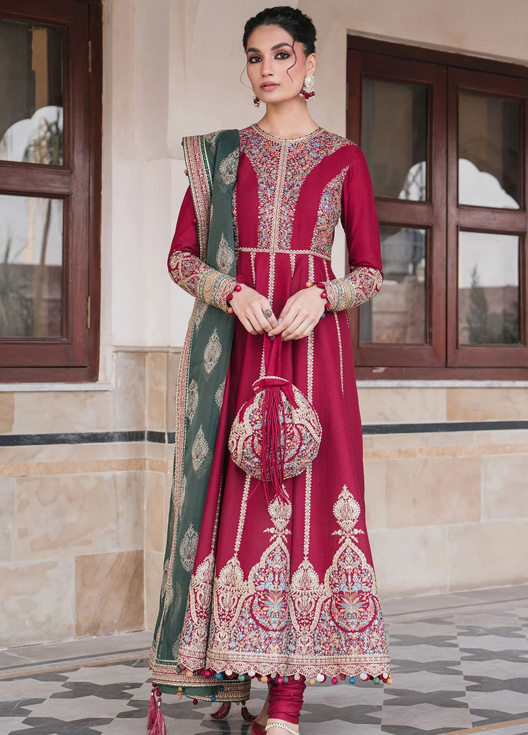 Shahkaar by Jazmin Embroidered Lawn Suits Unstitched 3 Piece JZ24SK D-11 - Festive Collection