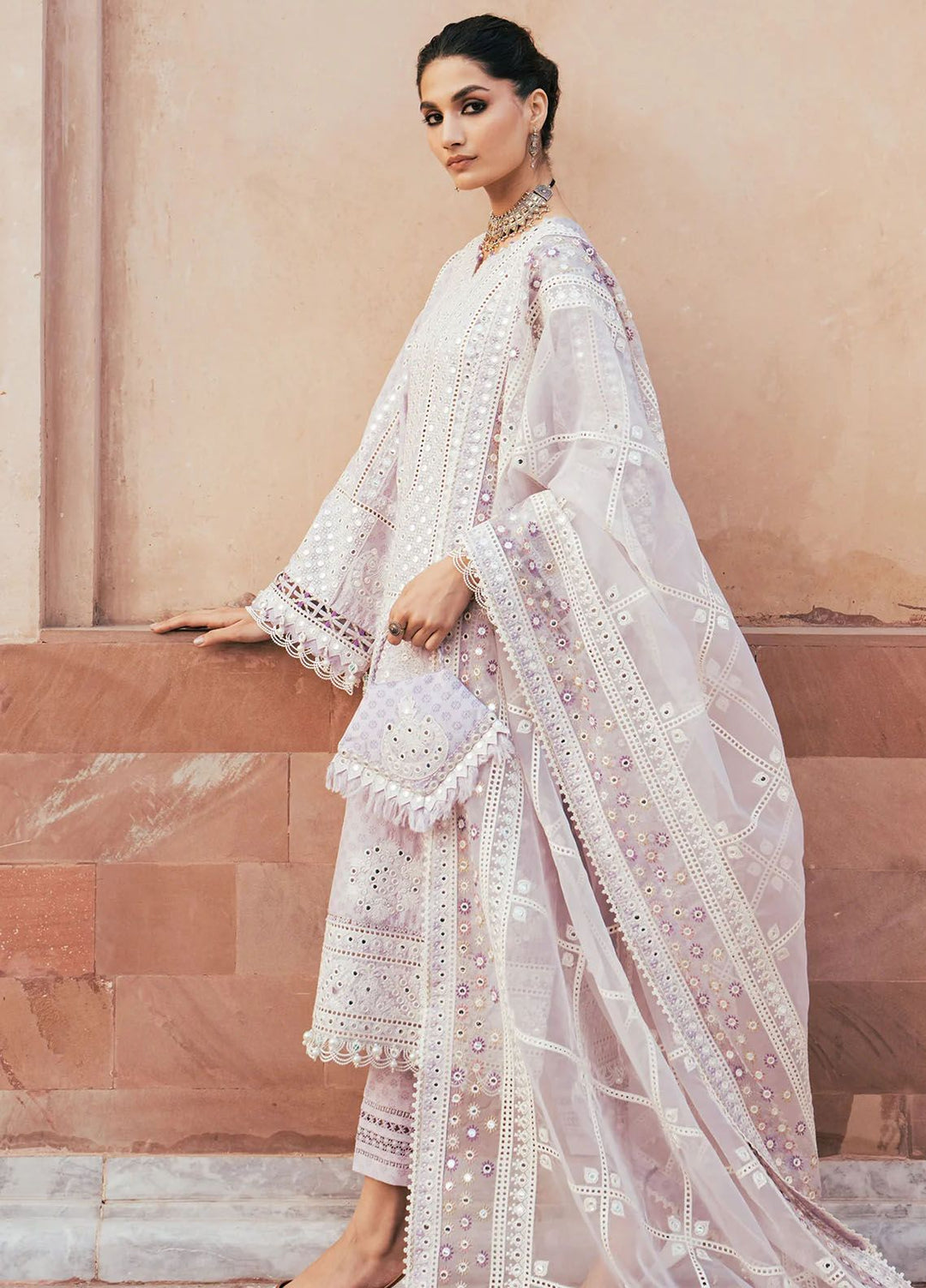 Shahkaar by Jazmin Embroidered Lawn Suits Unstitched 3 Piece JZ24SK D-13 - Festive Collection