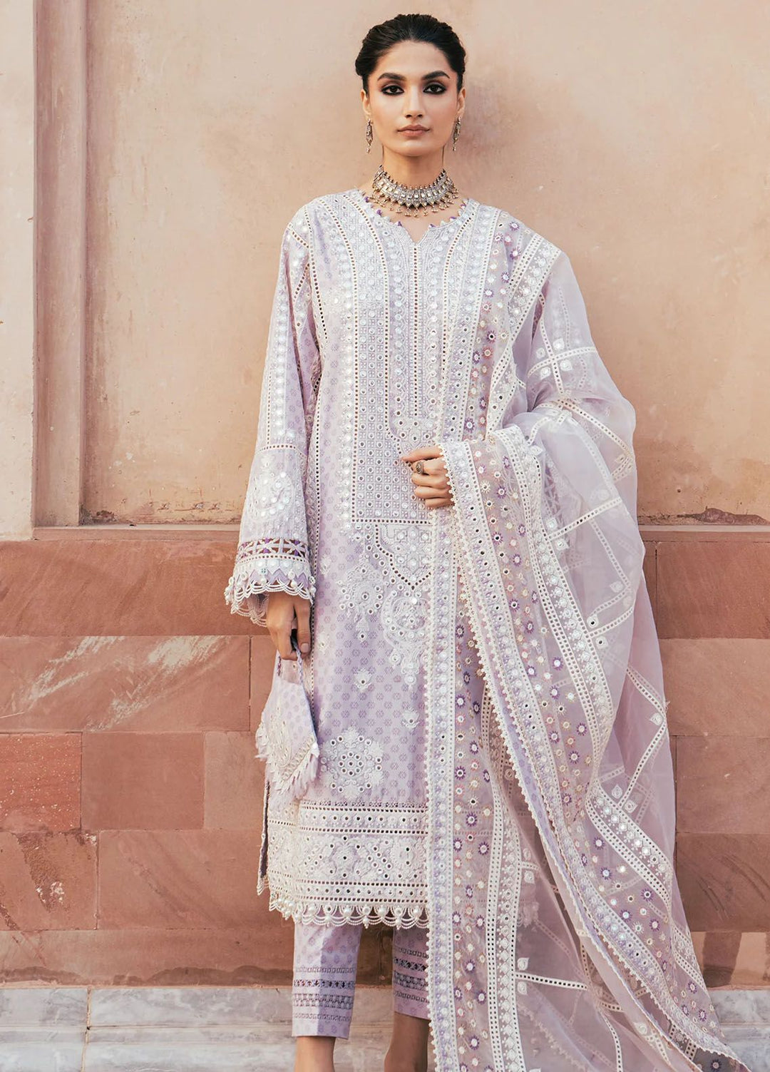 Shahkaar by Jazmin Embroidered Lawn Suits Unstitched 3 Piece JZ24SK D-13 - Festive Collection