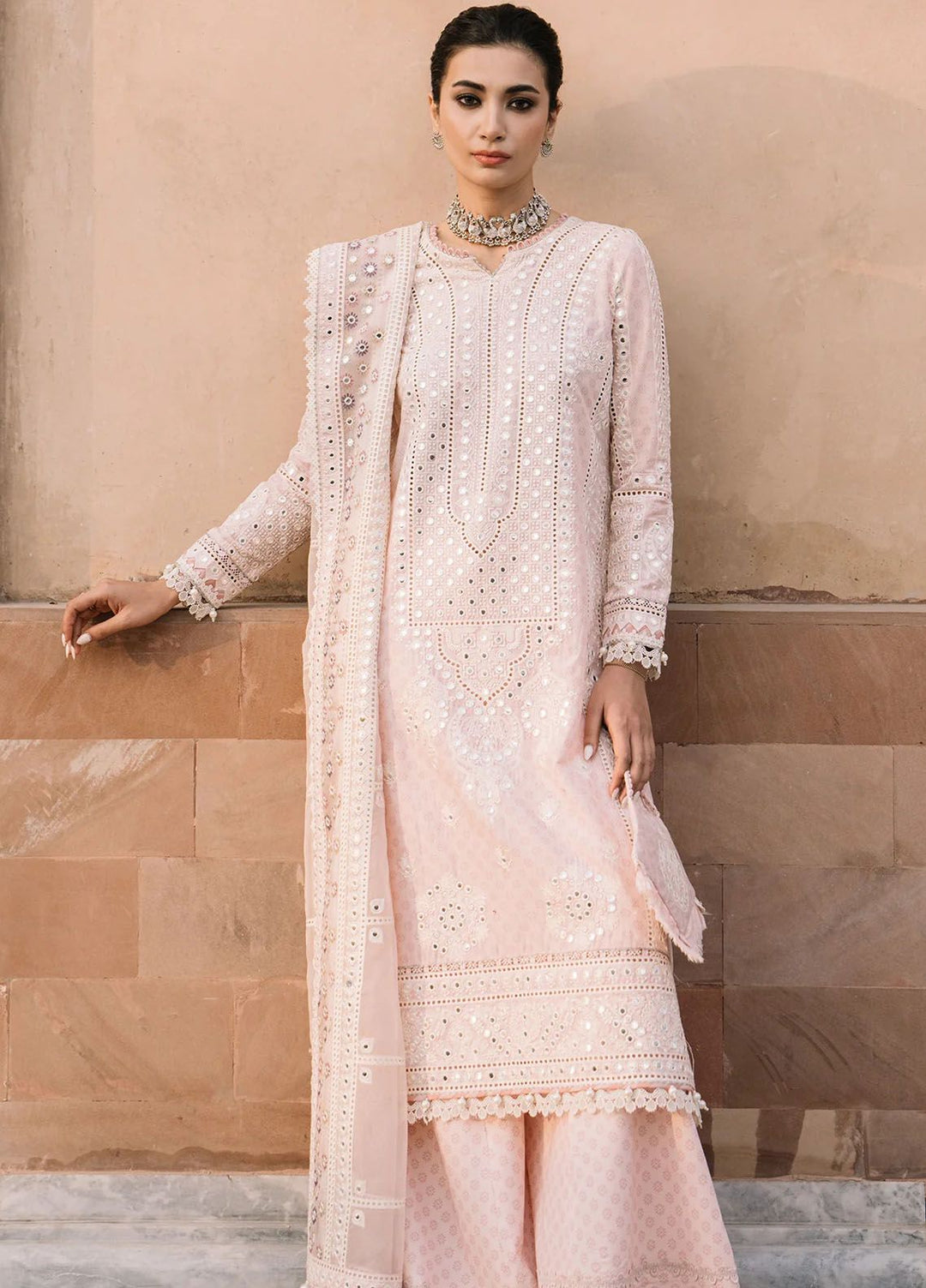 Shahkaar by Jazmin Embroidered Lawn Suits Unstitched 3 Piece JZ24SK D-14 - Festive Collection